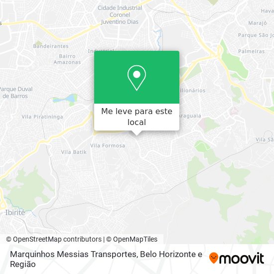 Marquinhos Messias Transportes mapa