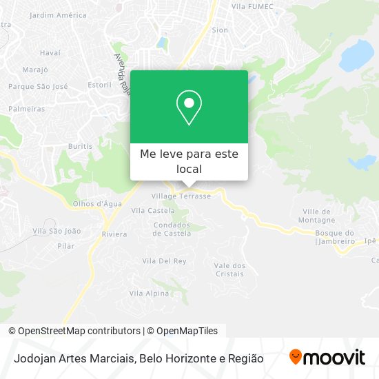 Jodojan Artes Marciais mapa