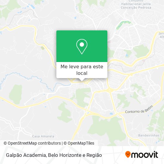 Galpão Academia mapa
