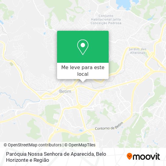 Paróquia Nossa Senhora de Aparecida mapa
