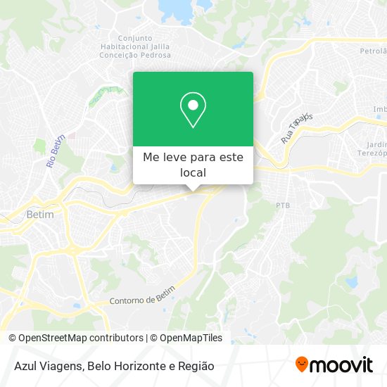 Azul Viagens mapa