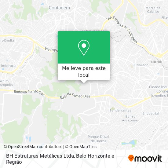 BH Estruturas Metálicas Ltda mapa