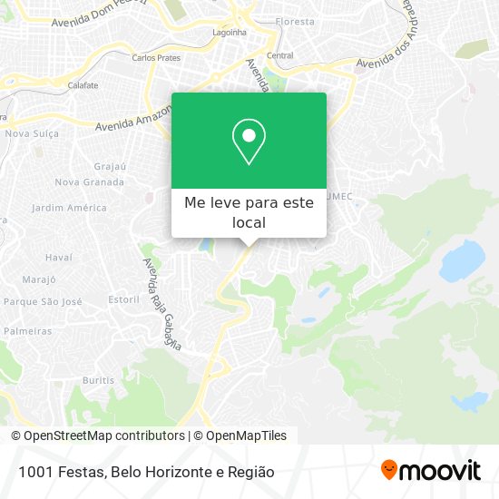 1001 Festas mapa