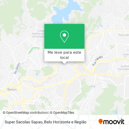Super Sacolao Sapao mapa