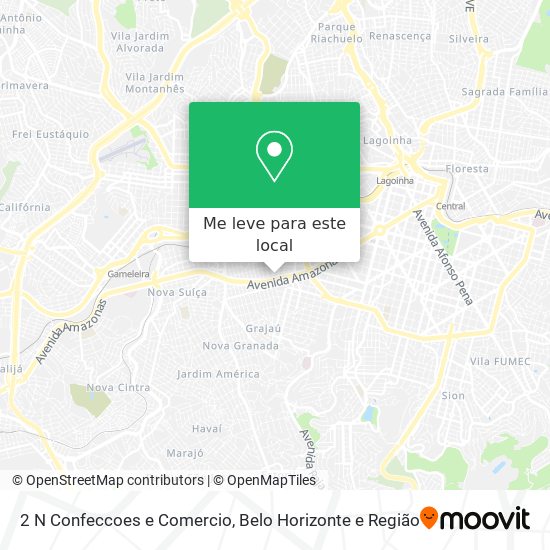 2 N Confeccoes e Comercio mapa