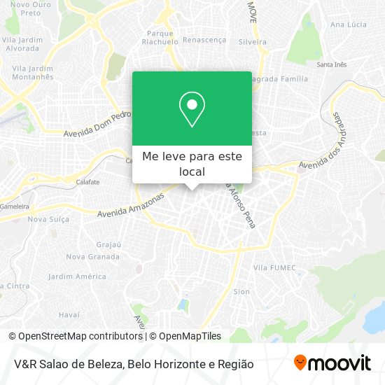 V&R Salao de Beleza mapa