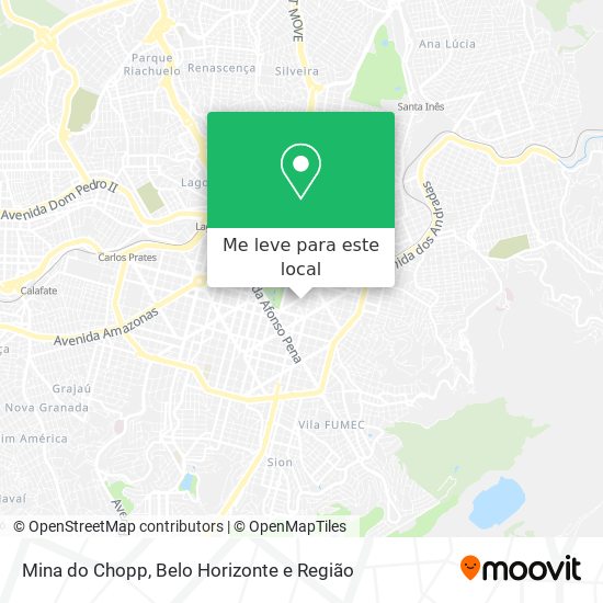 Mina do Chopp mapa