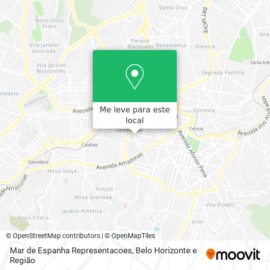Mar de Espanha Representacoes mapa