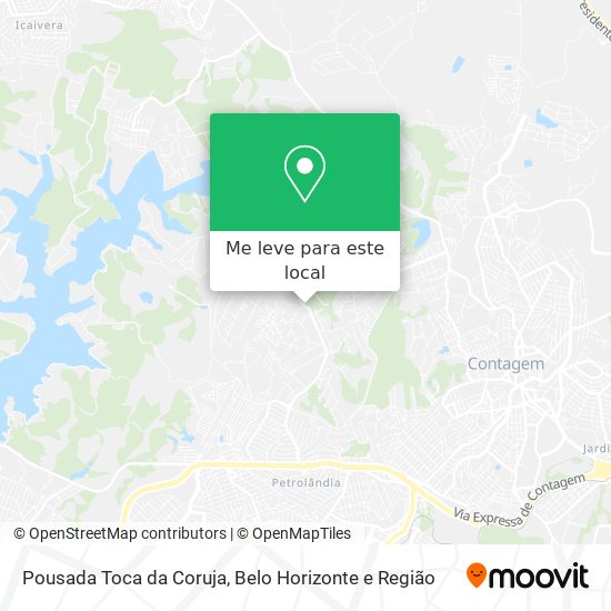 Pousada Toca da Coruja mapa
