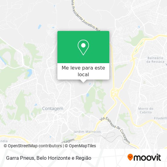 Garra Pneus mapa