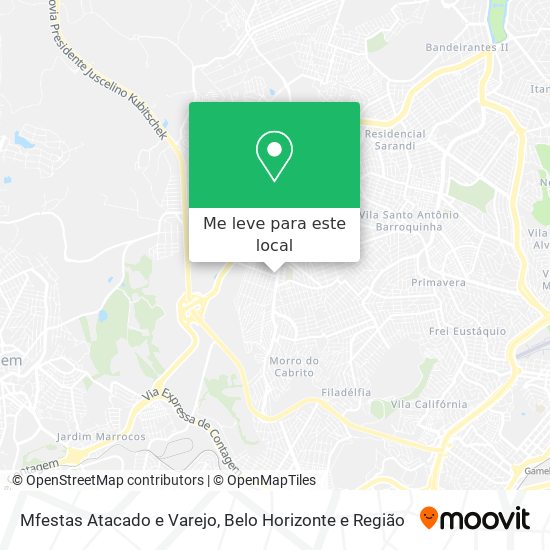 Mfestas Atacado e Varejo mapa