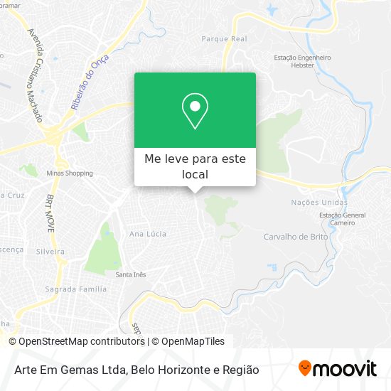 Arte Em Gemas Ltda mapa
