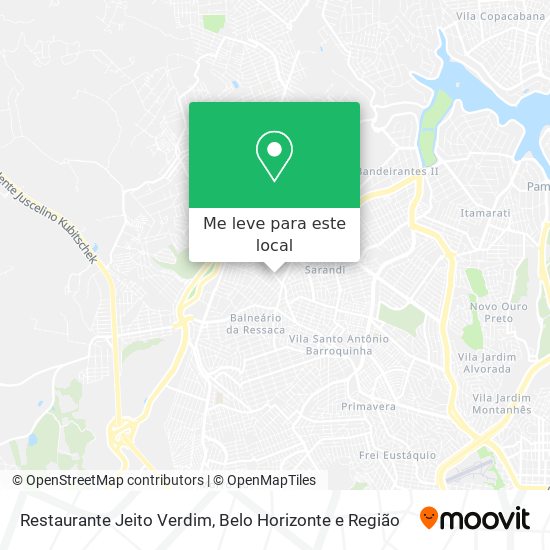 Restaurante Jeito Verdim mapa