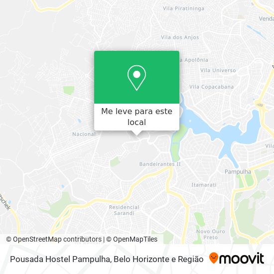 Pousada Hostel Pampulha mapa