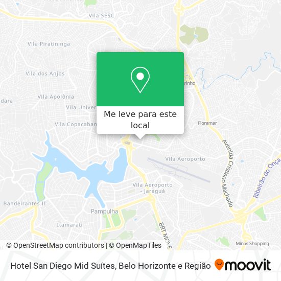 Hotel San Diego Mid Suítes mapa