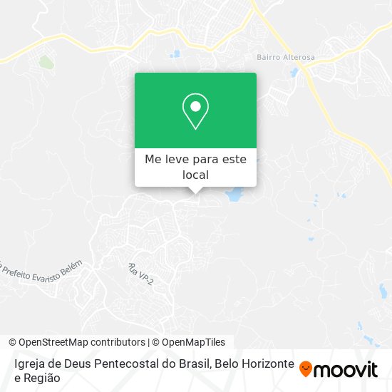 Igreja de Deus Pentecostal do Brasil mapa