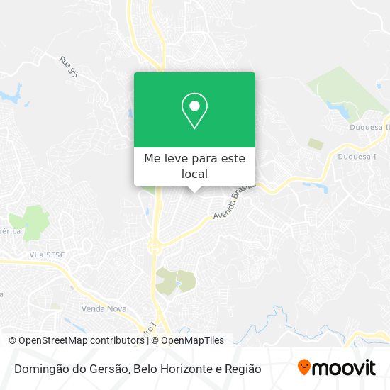 Domingão do Gersão mapa