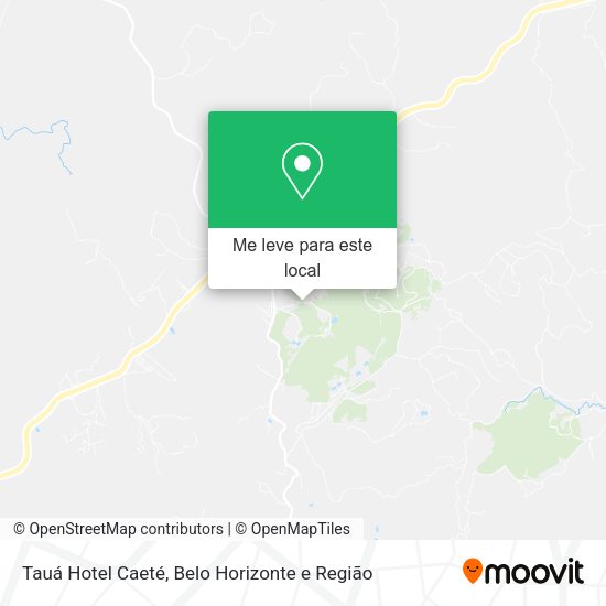 Tauá Hotel Caeté mapa