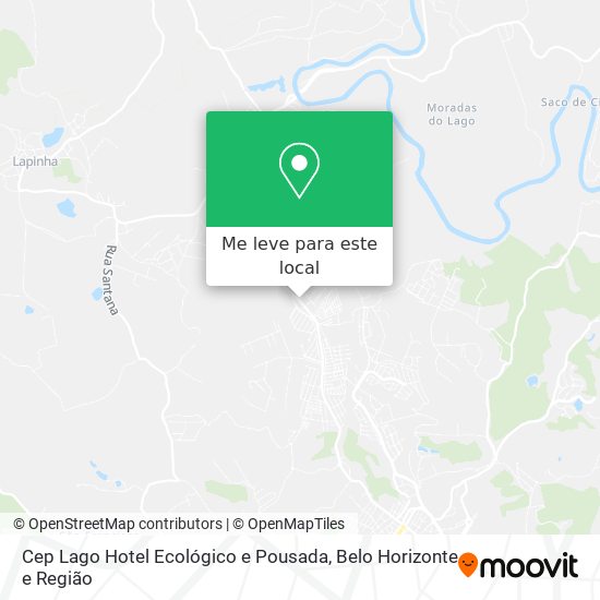 Cep Lago Hotel Ecológico e Pousada mapa