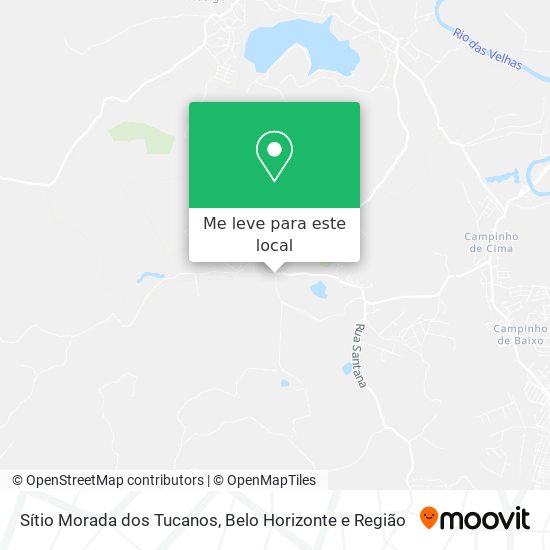 Sítio Morada dos Tucanos mapa