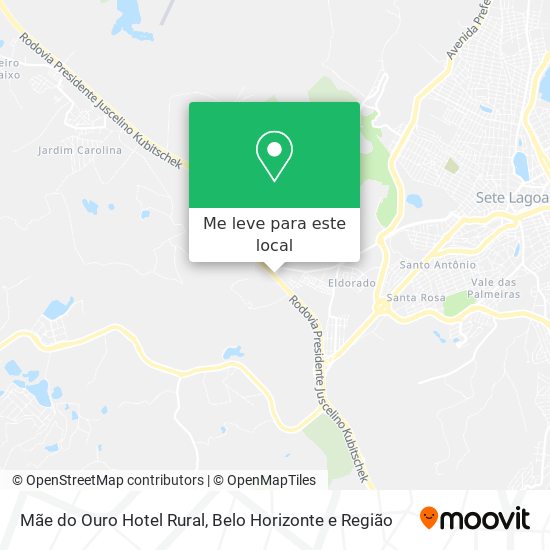 Mãe do Ouro Hotel Rural mapa