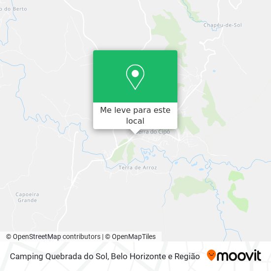 Camping Quebrada do Sol mapa