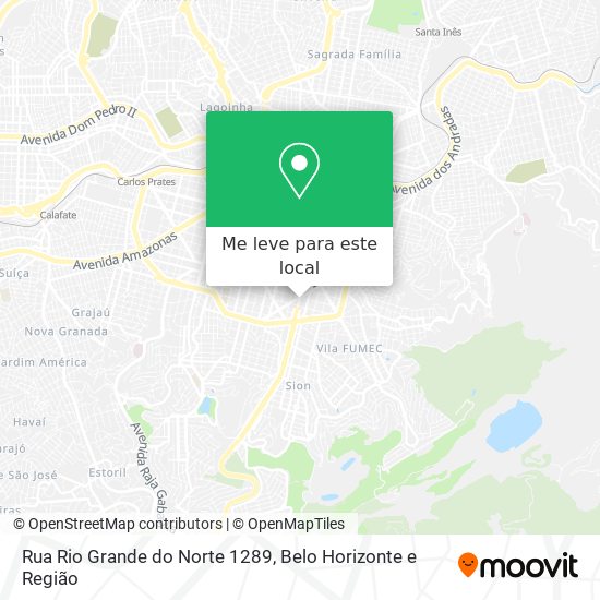 Rua Rio Grande do Norte 1289 mapa