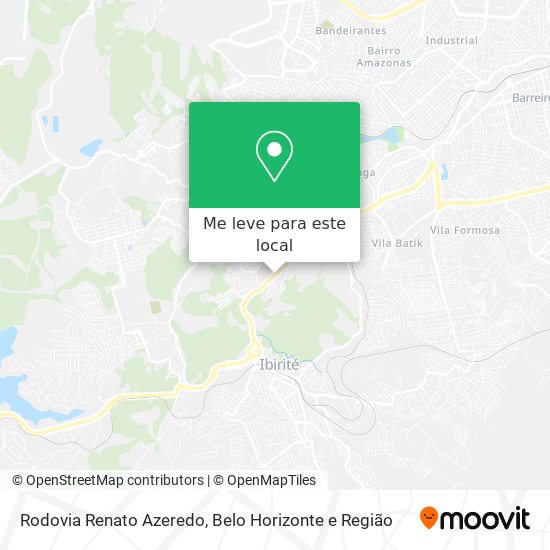 Rodovia Renato Azeredo mapa