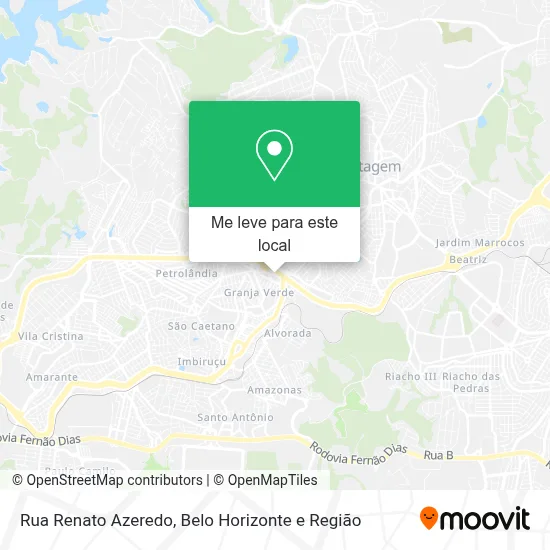 Rua Renato Azeredo mapa