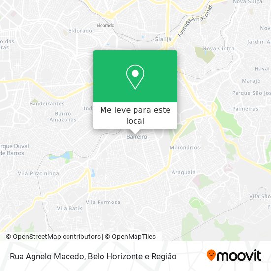 Rua Agnelo Macedo mapa