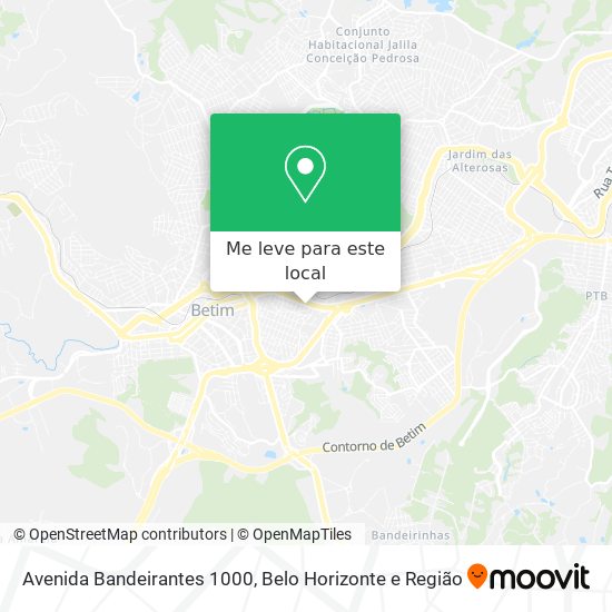 Avenida Bandeirantes 1000 mapa