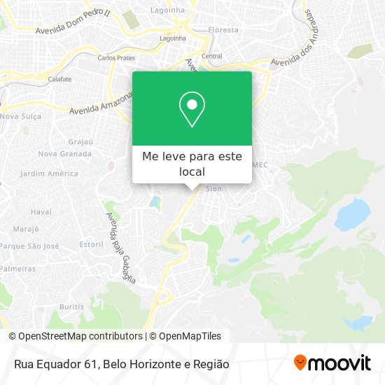Rua Equador 61 mapa