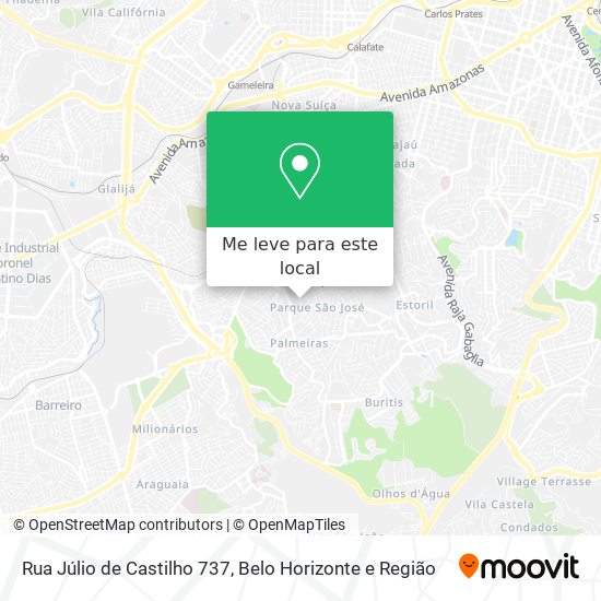 Rua Júlio de Castilho 737 mapa