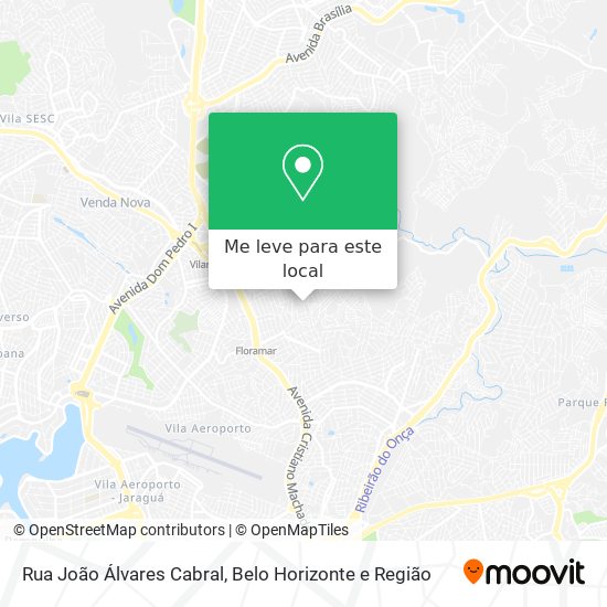 Rua João Álvares Cabral mapa