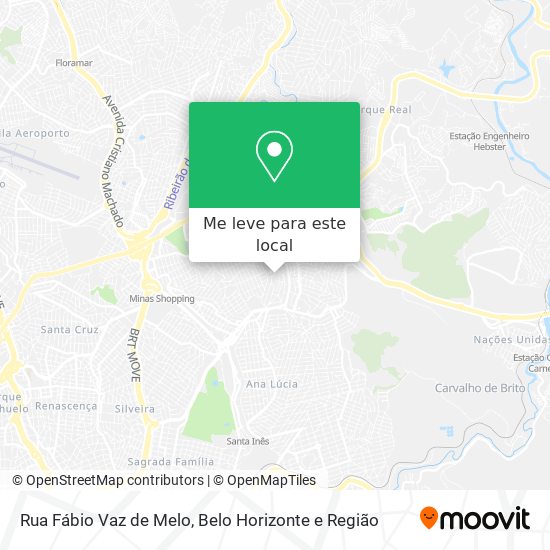 Rua Fábio Vaz de Melo mapa