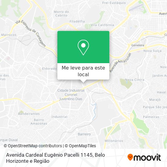 Avenida Cardeal Eugênio Pacelli 1145 mapa