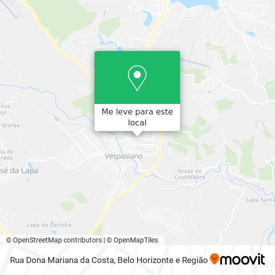 Rua Dona Mariana da Costa mapa