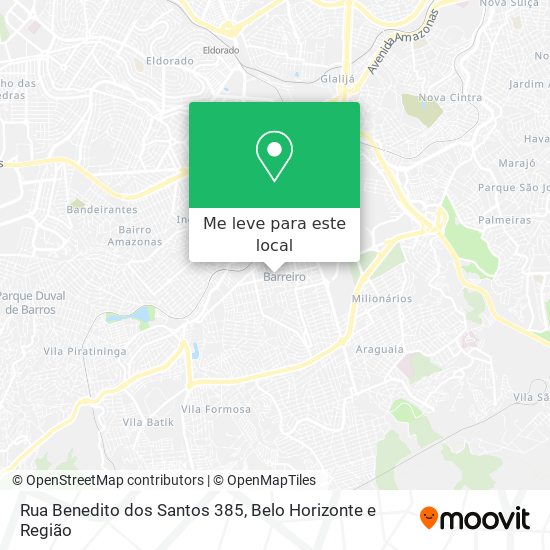Rua Benedito dos Santos 385 mapa