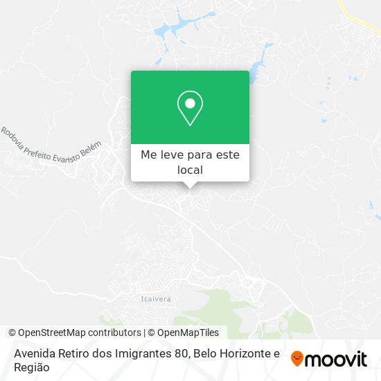 Avenida Retiro dos Imigrantes 80 mapa