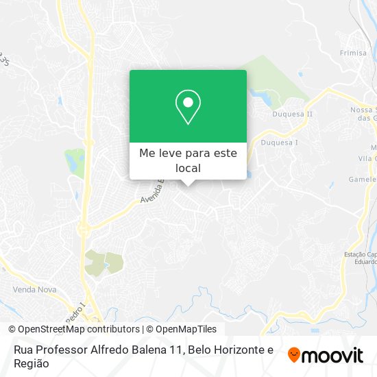 Rua Professor Alfredo Balena 11 mapa