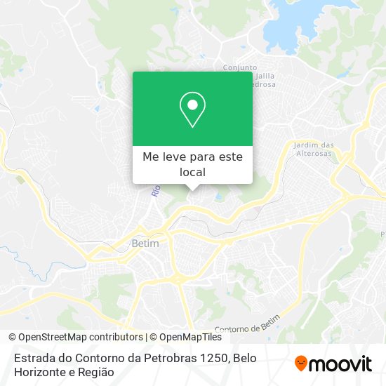Estrada do Contorno da Petrobras 1250 mapa