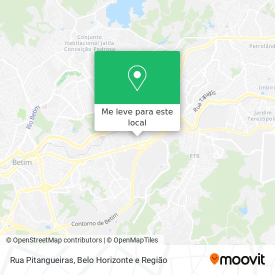 Rua Pitangueiras mapa