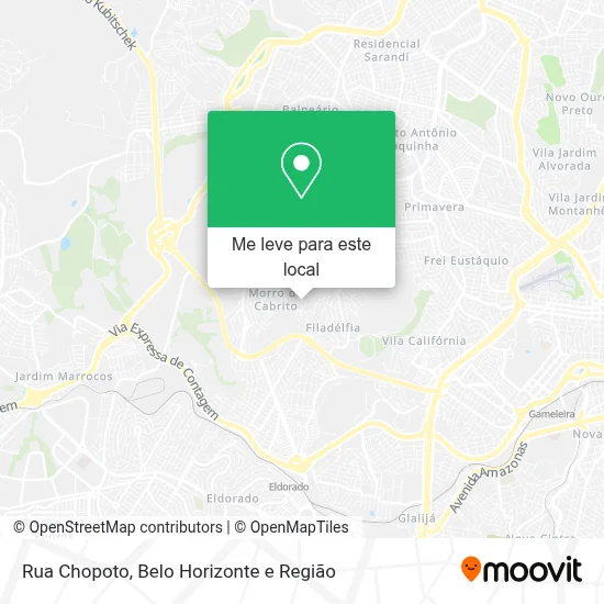 Rua Chopoto mapa