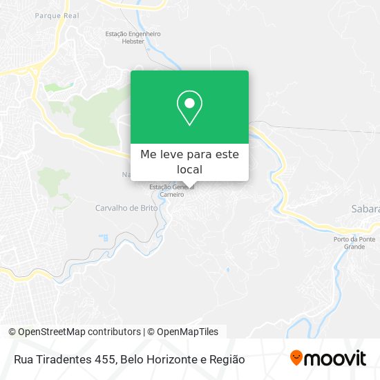 Rua Tiradentes 455 mapa