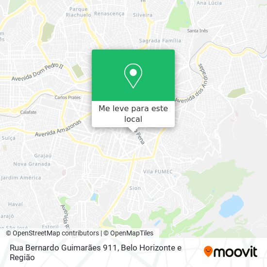 Rua Bernardo Guimarães 911 mapa