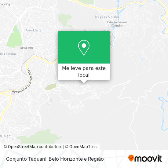 Conjunto Taquaril mapa