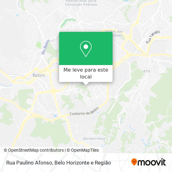 Rua Paulino Afonso mapa