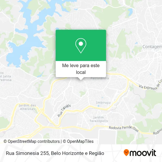 Rua Simonesia 255 mapa