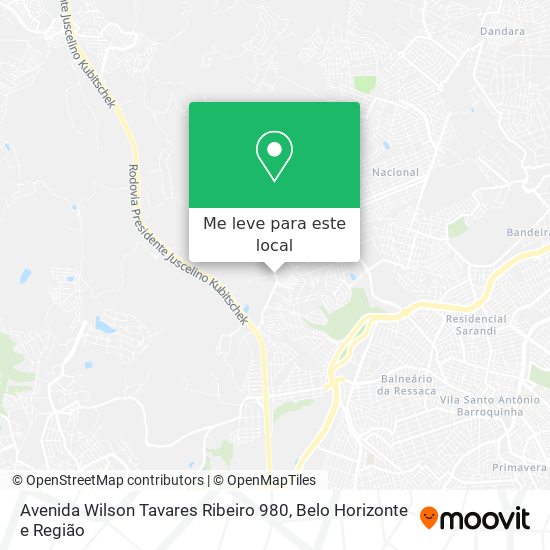 Avenida Wilson Tavares Ribeiro 980 mapa