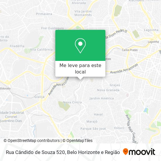 Rua Cândido de Souza 520 mapa